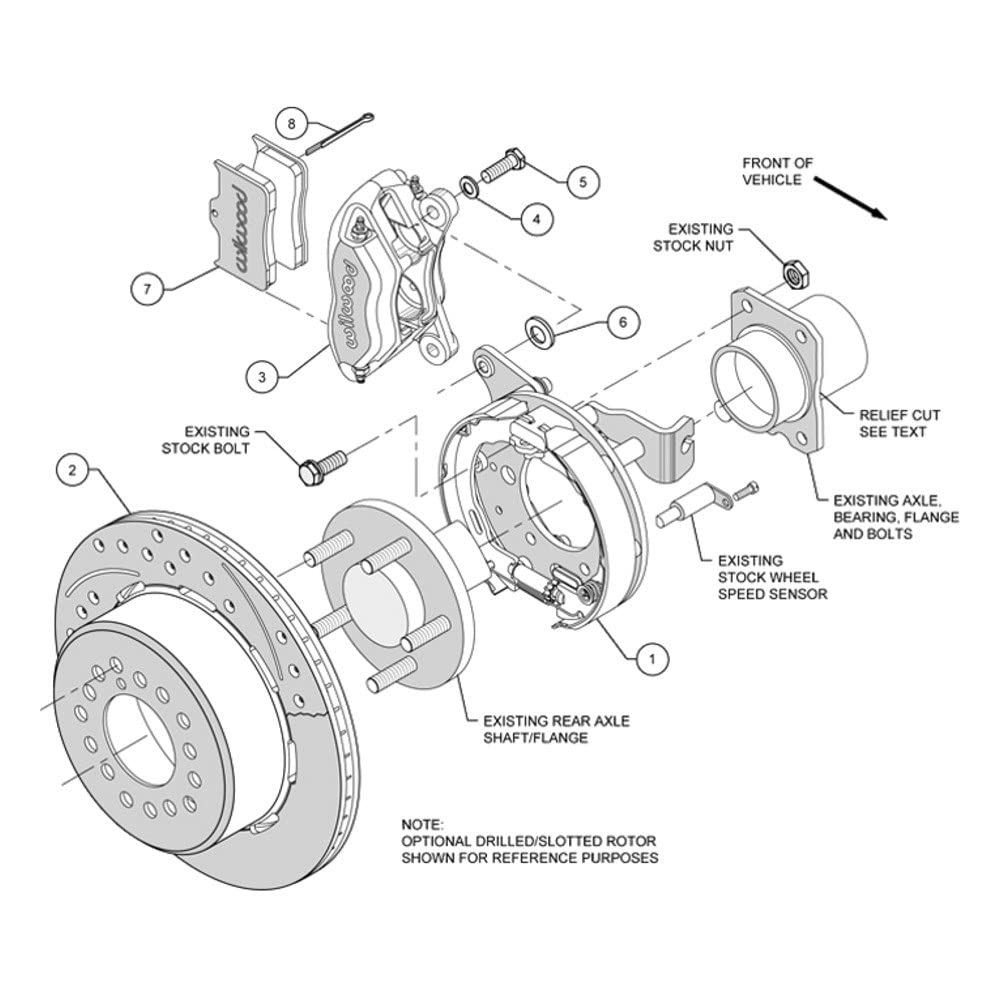 P/S Park Brake Kit, FDLI Drilled