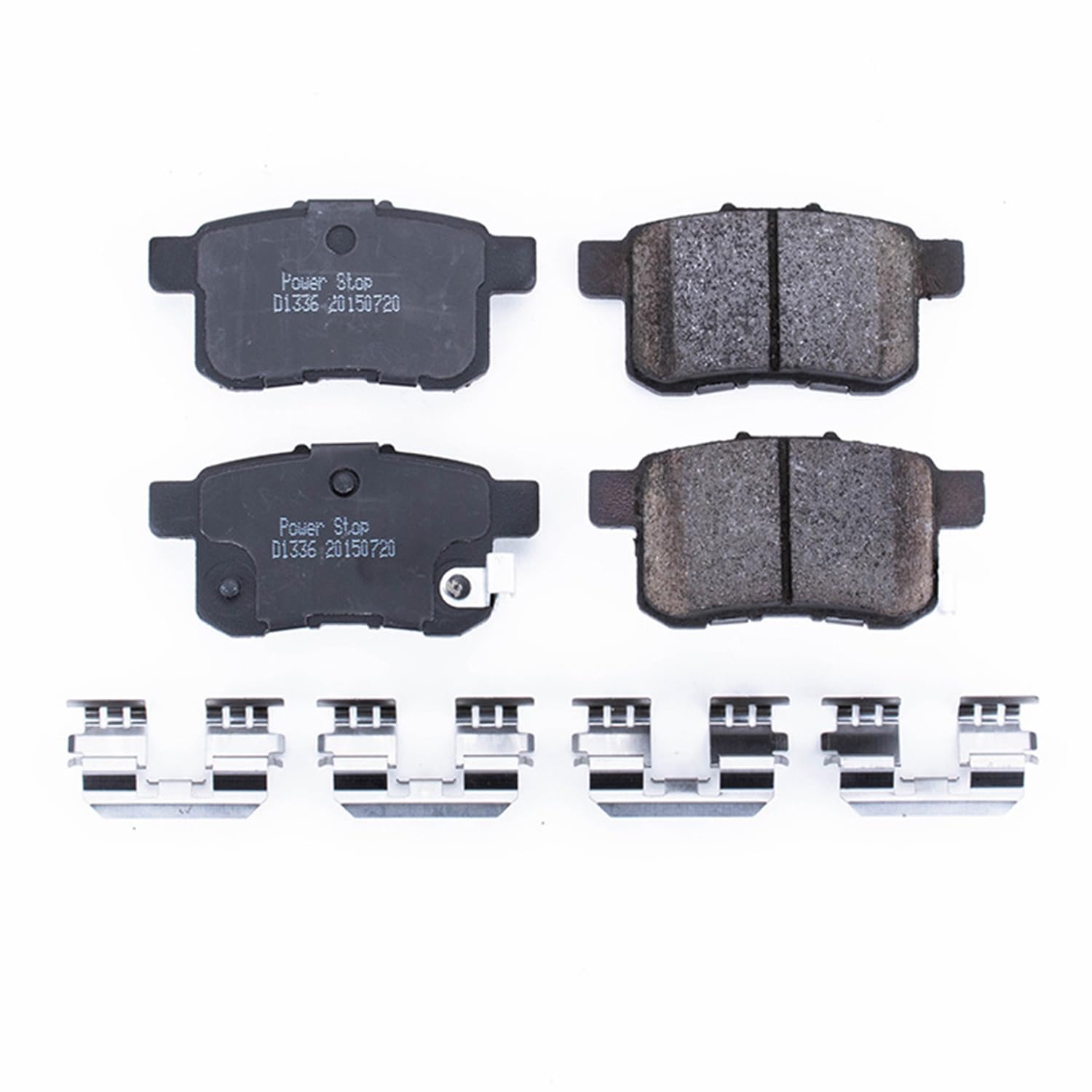 Power Stop Brake Kit Rear For Acura TSX 2009-10 | Honda Accord 2008-10 - Ceramic Brake Pads With Installation Hardware, 17-1336