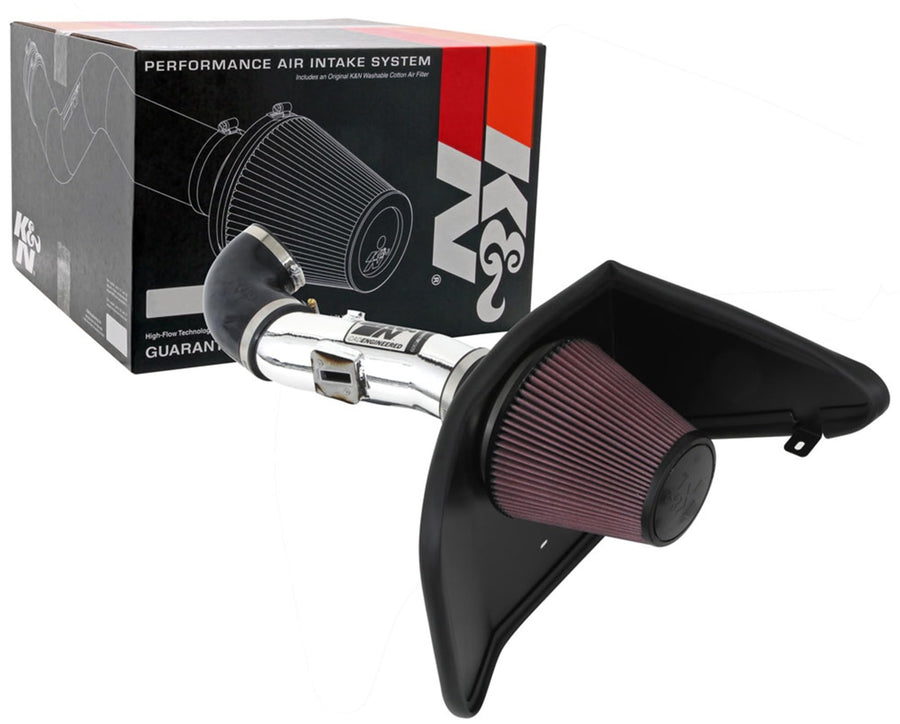 Cold Air Intake System K&N: High-Flow Air Filter, Increase Performance & Acceleration: Compatible with 2012-2015 Chervolet: Camaro, 69-4523TP