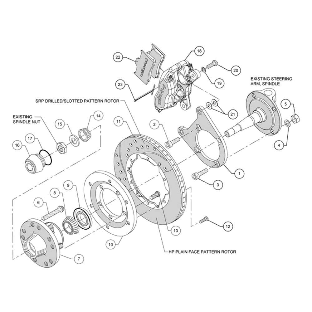 11.00" FDLI Drilled Front Kit
