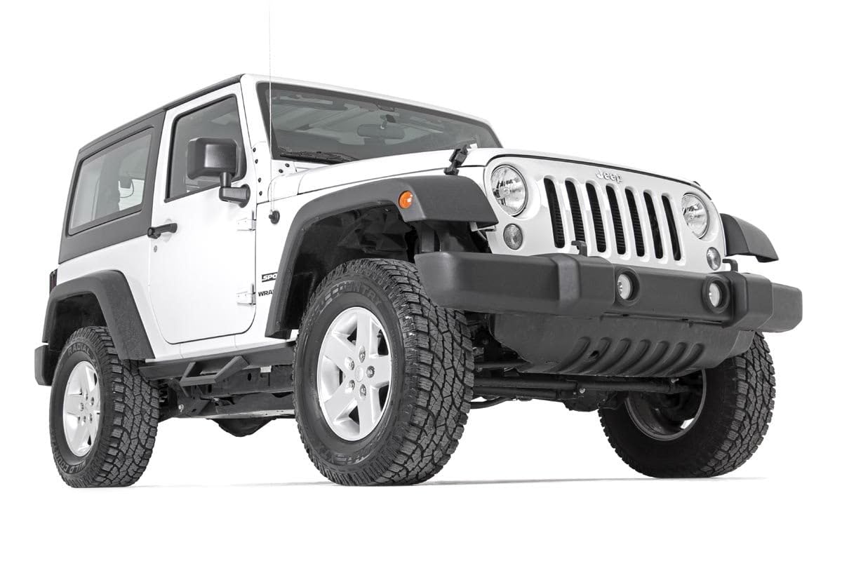 2.5" Rough Country Lift Kit for 2007-2018 Jeep Wrangler JK 2-Door - 624