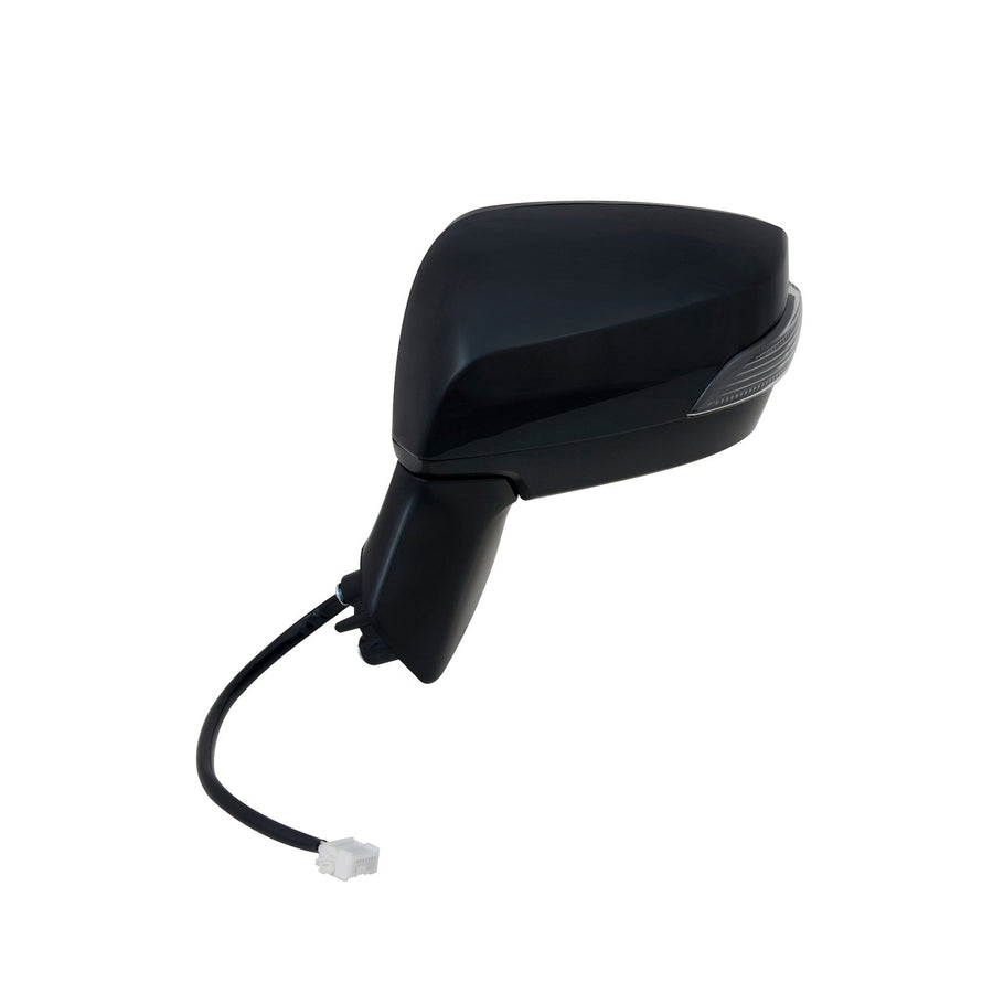 Mirror Driver Side for Subaru Outback/Legacy, Textured Black w/PTM Cover, w/Turn Signal, Foldaway, w/o Blind spot Detection, w/o Chrome Trim Level, Heated Power