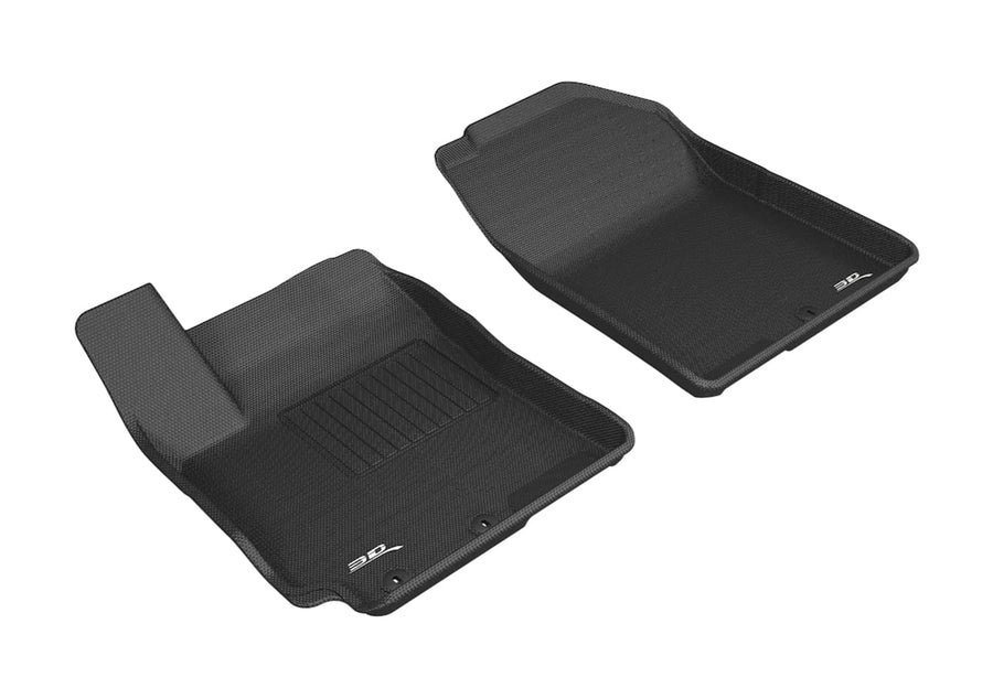 Kagu 3D MAXpider Custom Fit Floor Mat (Black) for 2018-2021 Hyundai Accent Sedan - 1ST Row