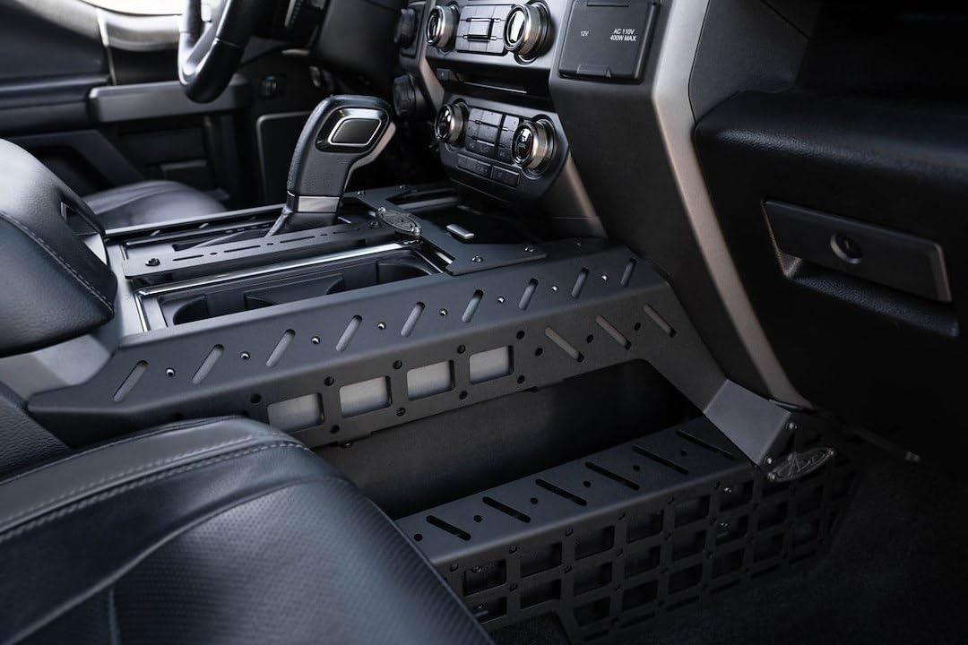 Addictive Desert Designs Molle Panels & Digital Device Mount Center Console for The 2015-2020 Ford F150 & 2017-2020 Ford F-150 Raptor (AC1104801NA, Center Console Side Molle Panels, AC1104801NA)