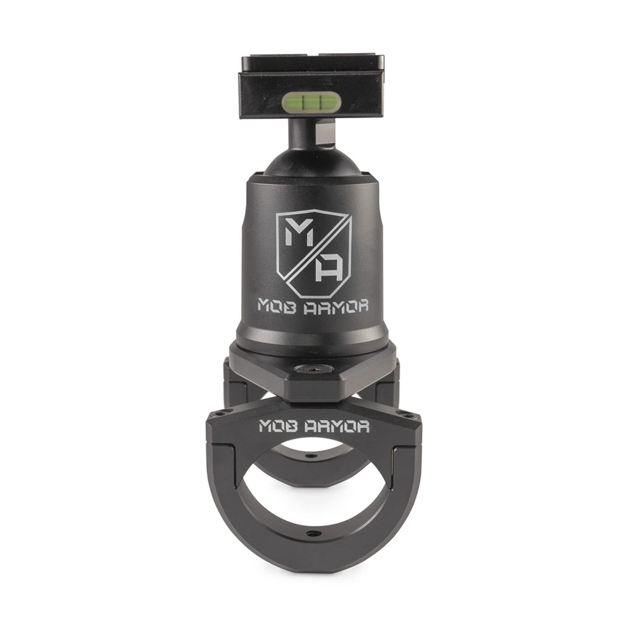 Mob Armor Maxx Tube Mount Quick Release - Adjustable Tablet Holder with Rotating and Tilting Housing, Quick-Detach Mechanism, and Secure Clamp for Mounting on Tubes in Vehicles, Worksites, and Gyms
