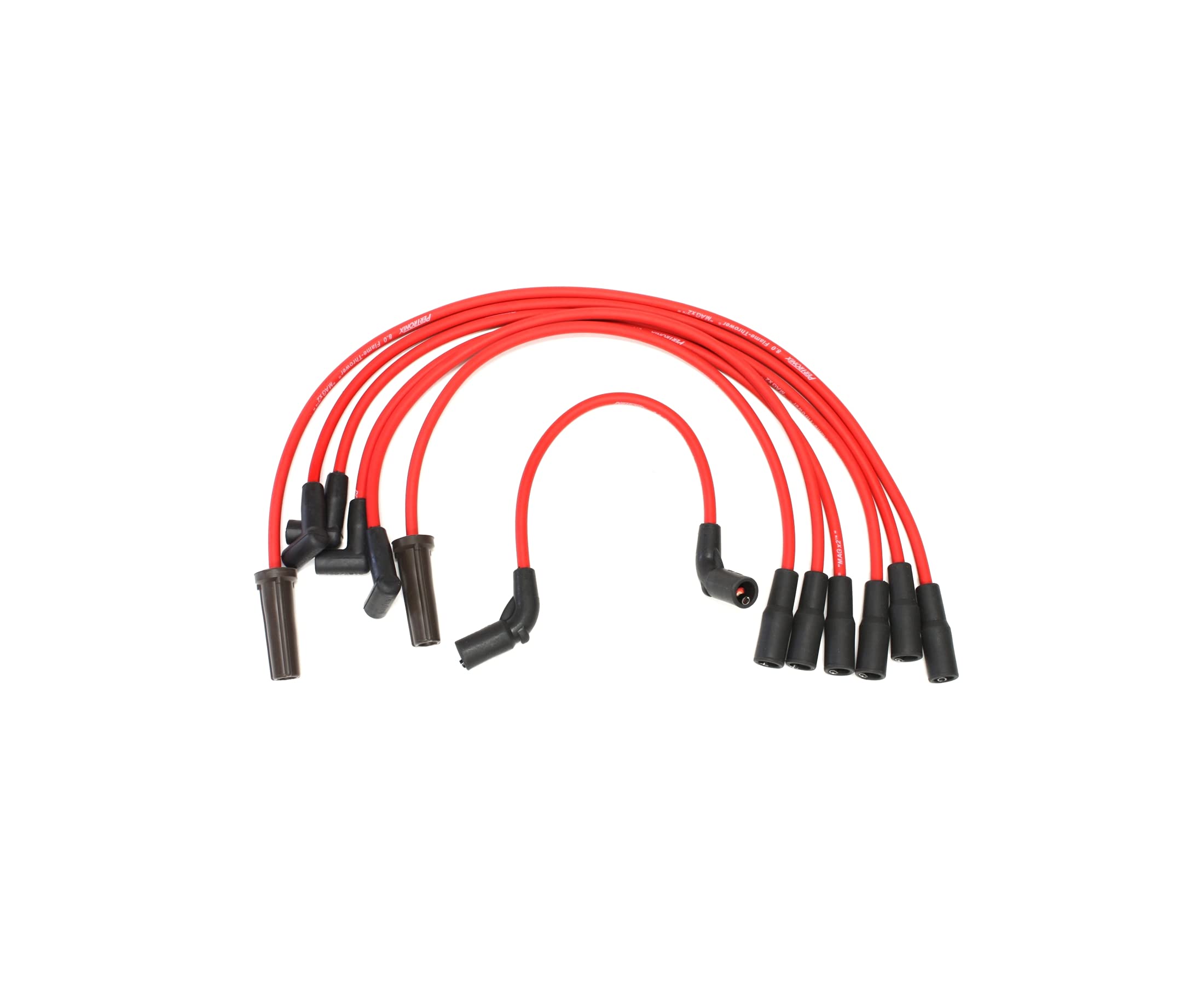 Pertronix 806426 Red Flame-Thrower 8mm Spark Plug Wire for 6-Cylinder GM S10/Blazer/Astro Truck 4.3L Engine