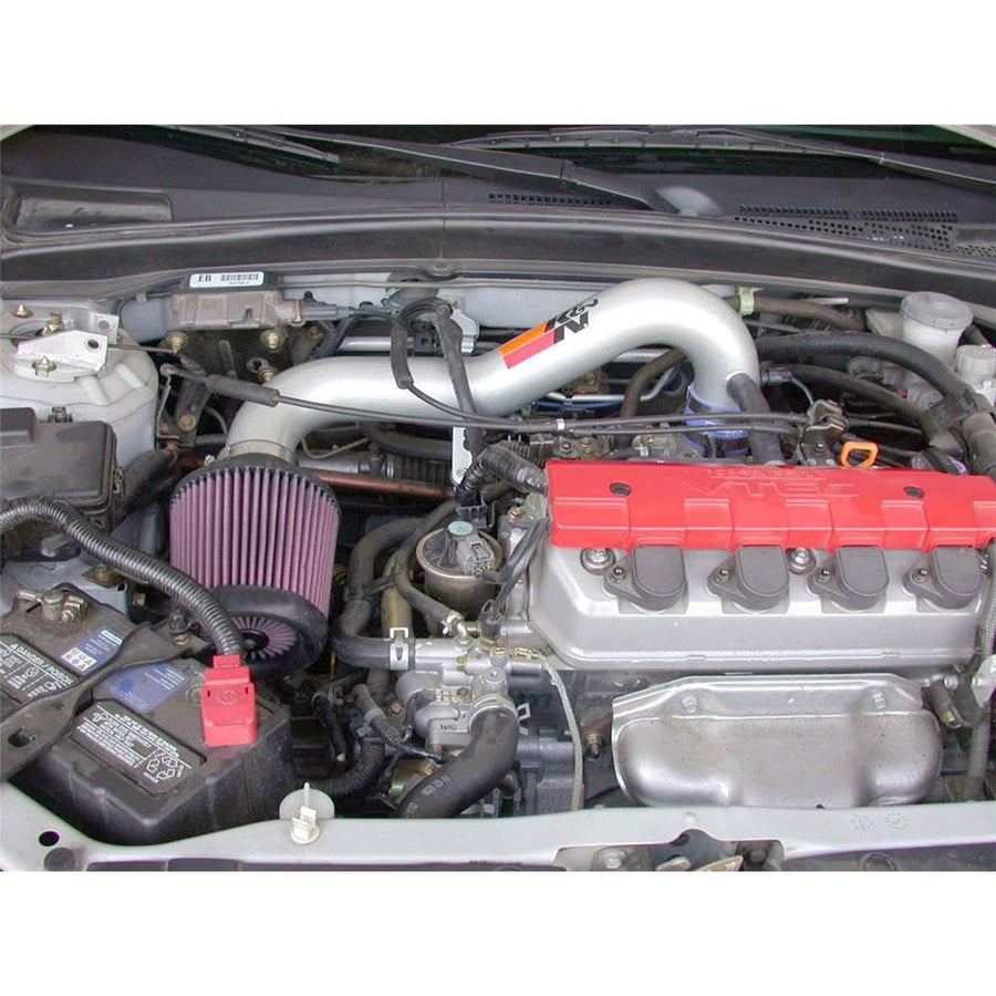 Cold Air Intake Kit K&N: Increase Acceleration & Engine Growl, Guaranteed to Increase Horsepower up to 5HP: Compatible with 1.7L, L4, 2001-2006 HONDA/ACURA (Civic VI, DX, LX, EX, Si, EL), 69-1008TS