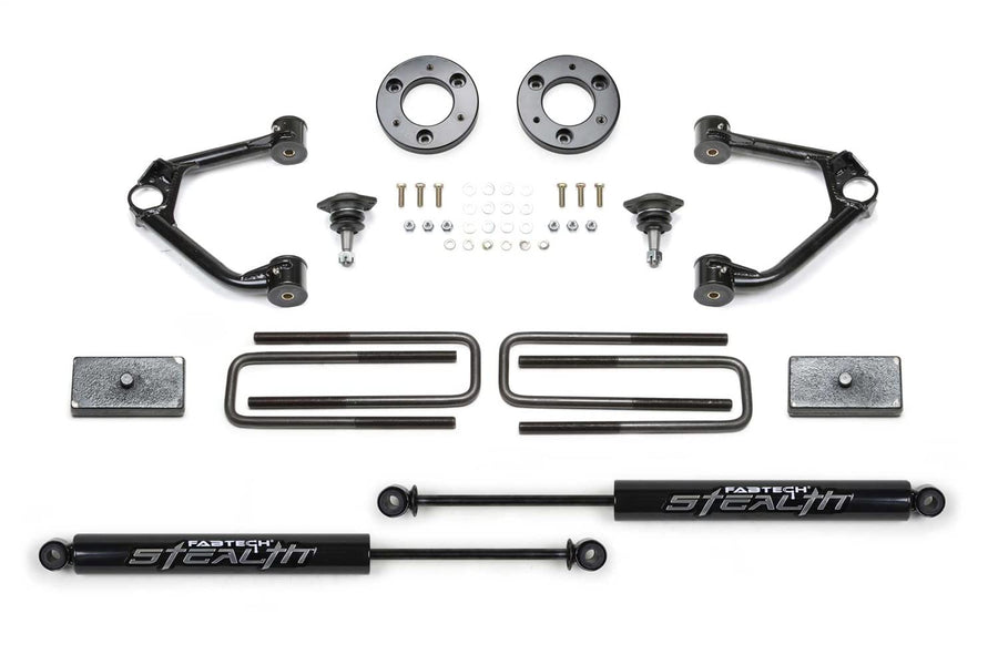 Fabtech Ball Joint K1152M Control Arm Lift System 1.5 in. Lift w/Rear Stealth Shocks Control Arm Lift System