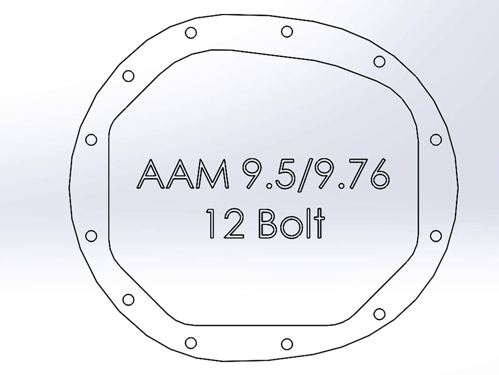 aFe POWER Rear Differential Cover Pro Series Black w/Machined Fins - #46-71120B - GM Silverado/Sierra 1500 14-23 (AAM 9.5/9.76)
