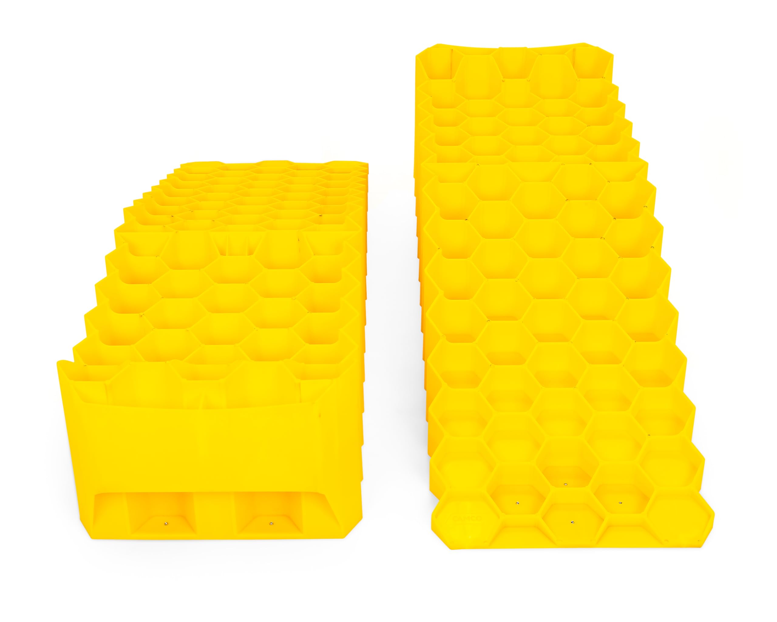 Low Profile Car Ramps/Camco Truck Ramps - Features 7-Inches of Lift - Use as Car Ramps for Oil Changes, Car Lifts for Home Garage & More - 3,500 lb Capacity per Ramp - 2-Pack (44558)