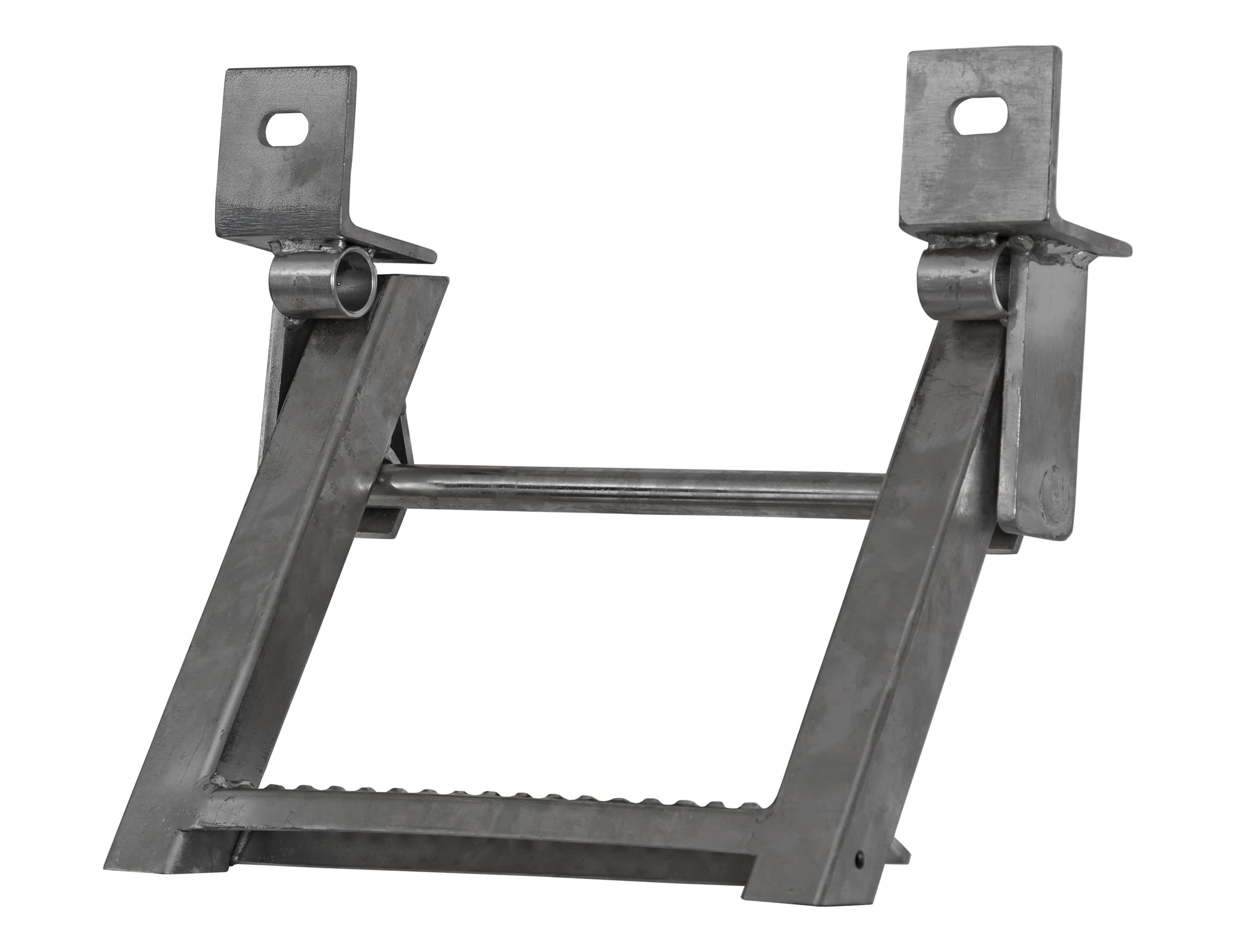 Buyers Products 1-Rung Stainless Steel RS1SS Retractable Truck Step, 17.38 X 15 Inch, Non-Slip Treads with L-Shaped Bracket, 14 Inch Bolt Center, Truck & Trailer Accessories