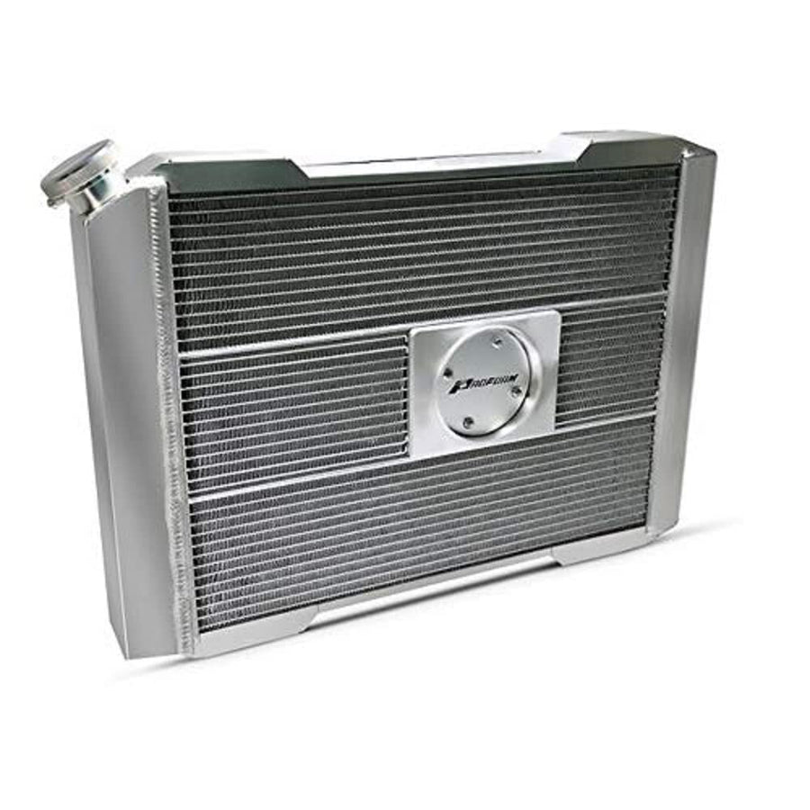 Slim-Fit Universal Series ProFormPFM Radiator, 25-13/32 in W x 18-1/2 in H x 4 in D, Single Pass, Driver Side Inlet, Passenger Side Outlet, Aluminum, Natural, Manual Transmission, Each