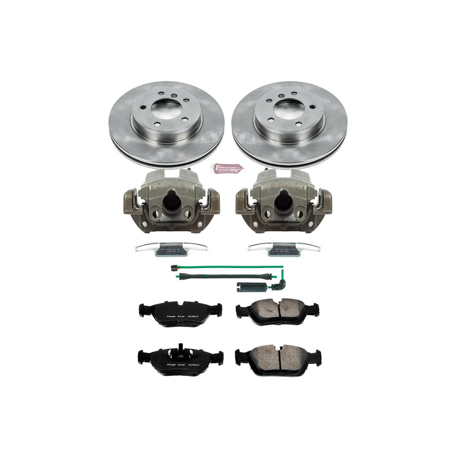 Power Stop KCOE868 1-Click Autospecialty OE Replacement Brake Kit with Calipers For BMW 325xi 2001-2005 [Model Specific]