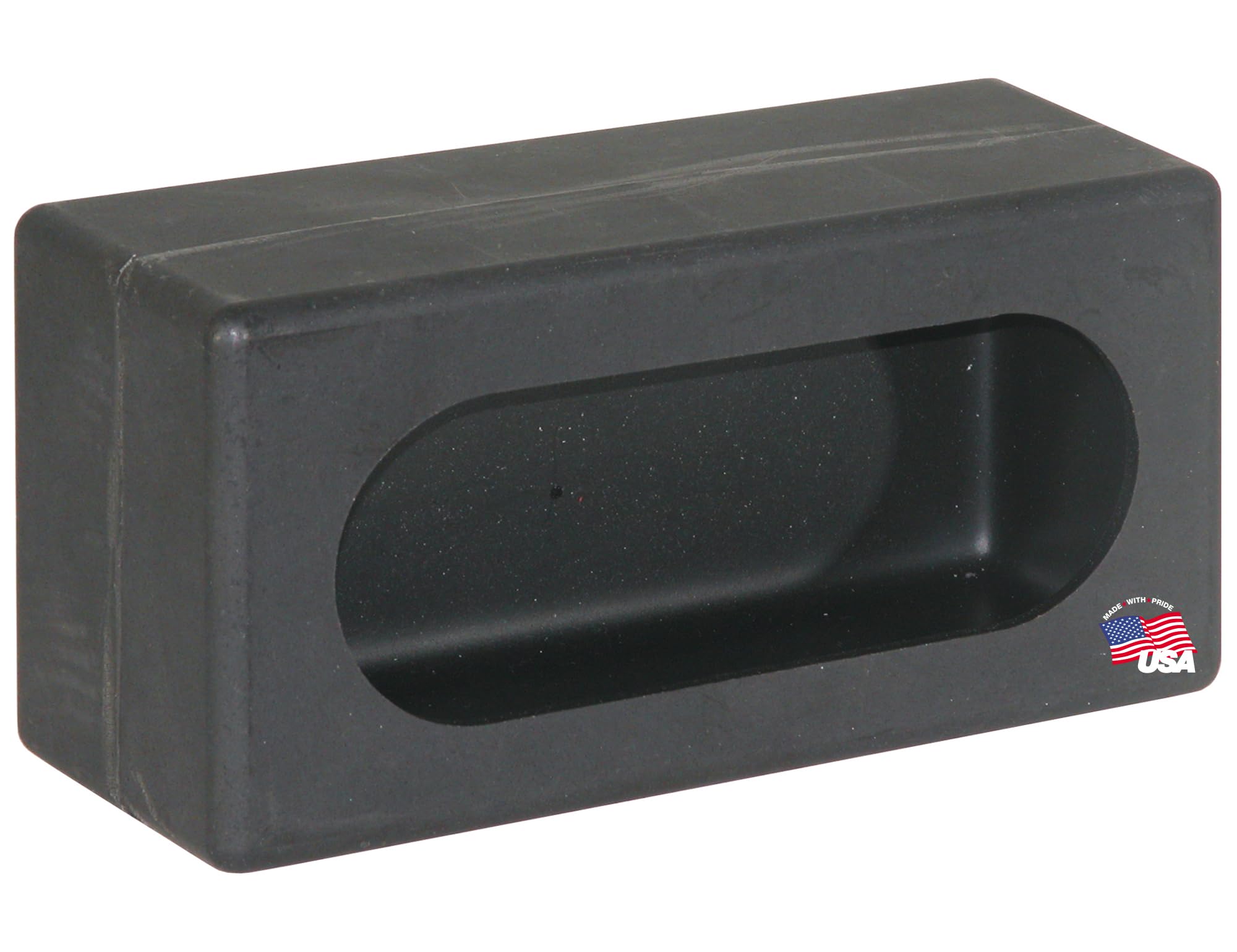 Single Oval Light Box Buyers Products LB383P, Black Polymer, 6-Inch DOT Light Mount, 3 x 8 x 3 in, Truck, Trailer & Snow Plow Lighting