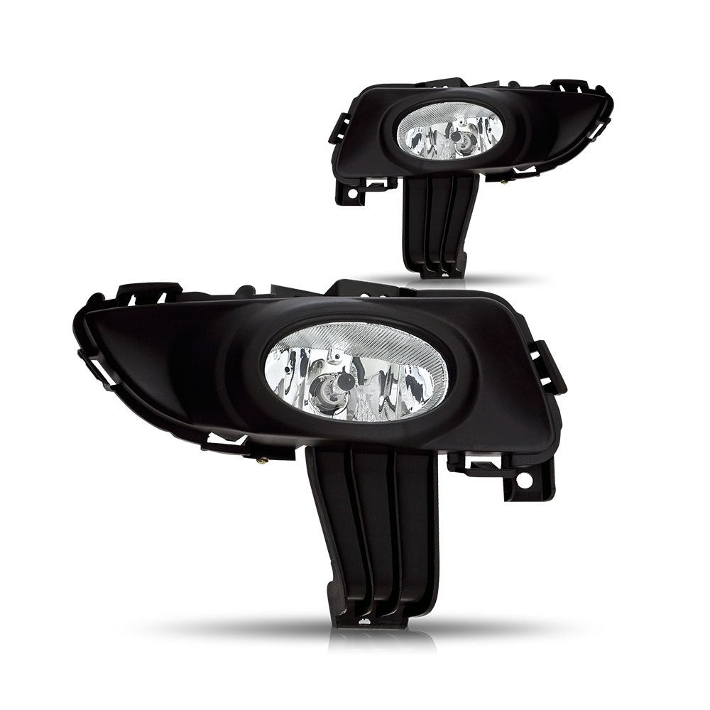 Winjet Driving Fog Lights Compatible with [2004 2005 2006 Mazda 3] + Switch + Wiring Kit