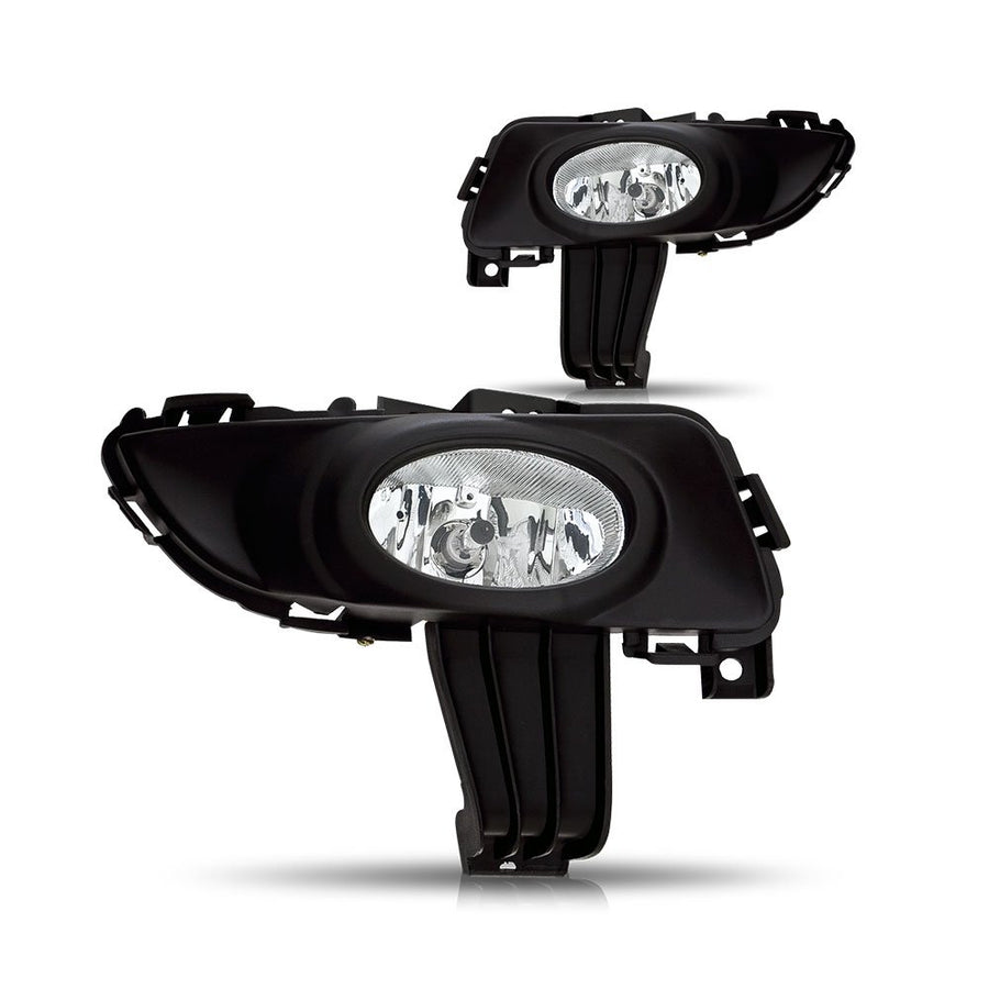 Winjet Driving Fog Lights Compatible with [2004 2005 2006 Mazda 3] + Switch + Wiring Kit