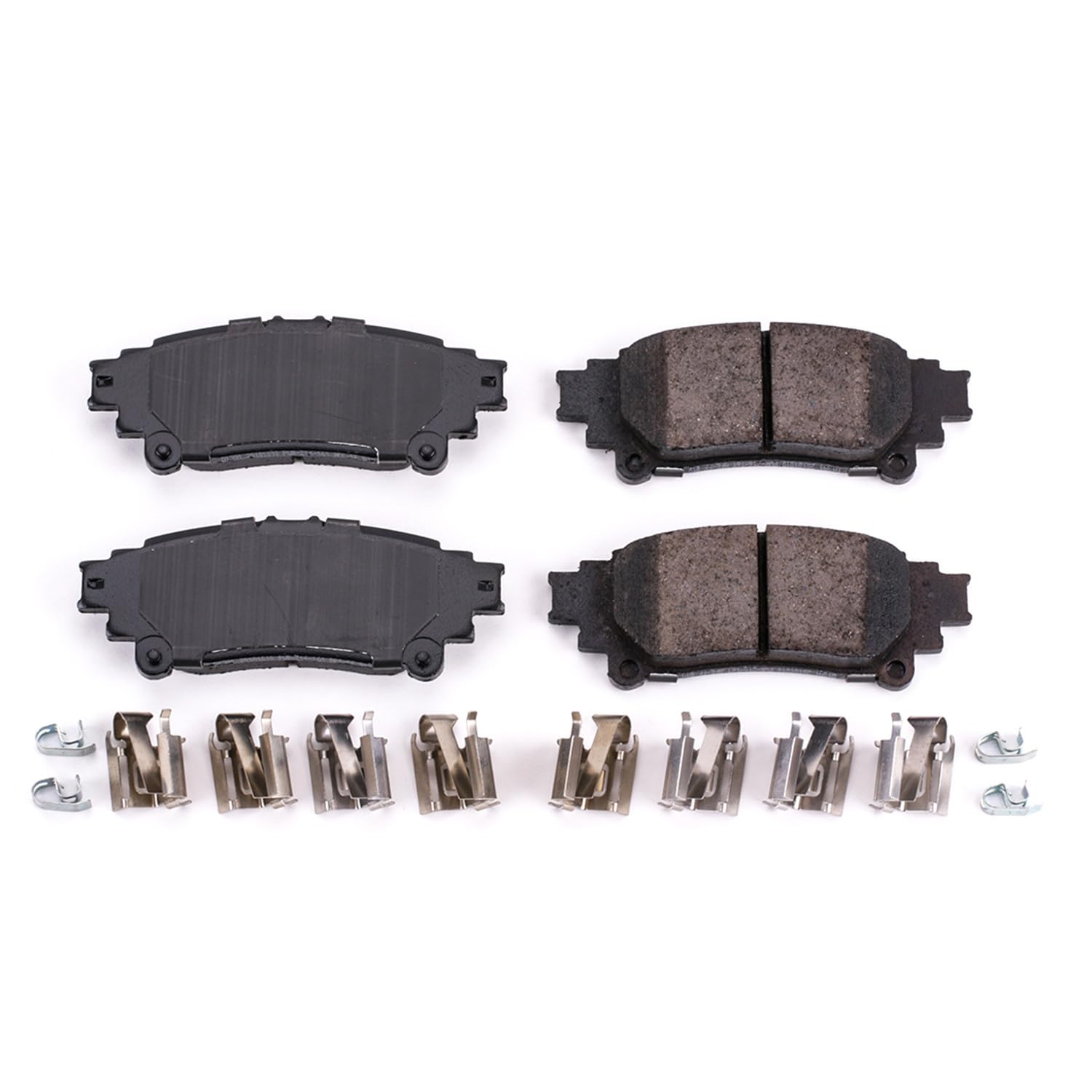 Power Stop Brake Kit Front For Lexus RX350 2010-15 |RX450h 2010-15 |Toyota Highlander 2014-19 |Mirai 2016-19 |Prius V 2012-18 - Ceramic Brake Pads With Installation Hardware, 17-1391