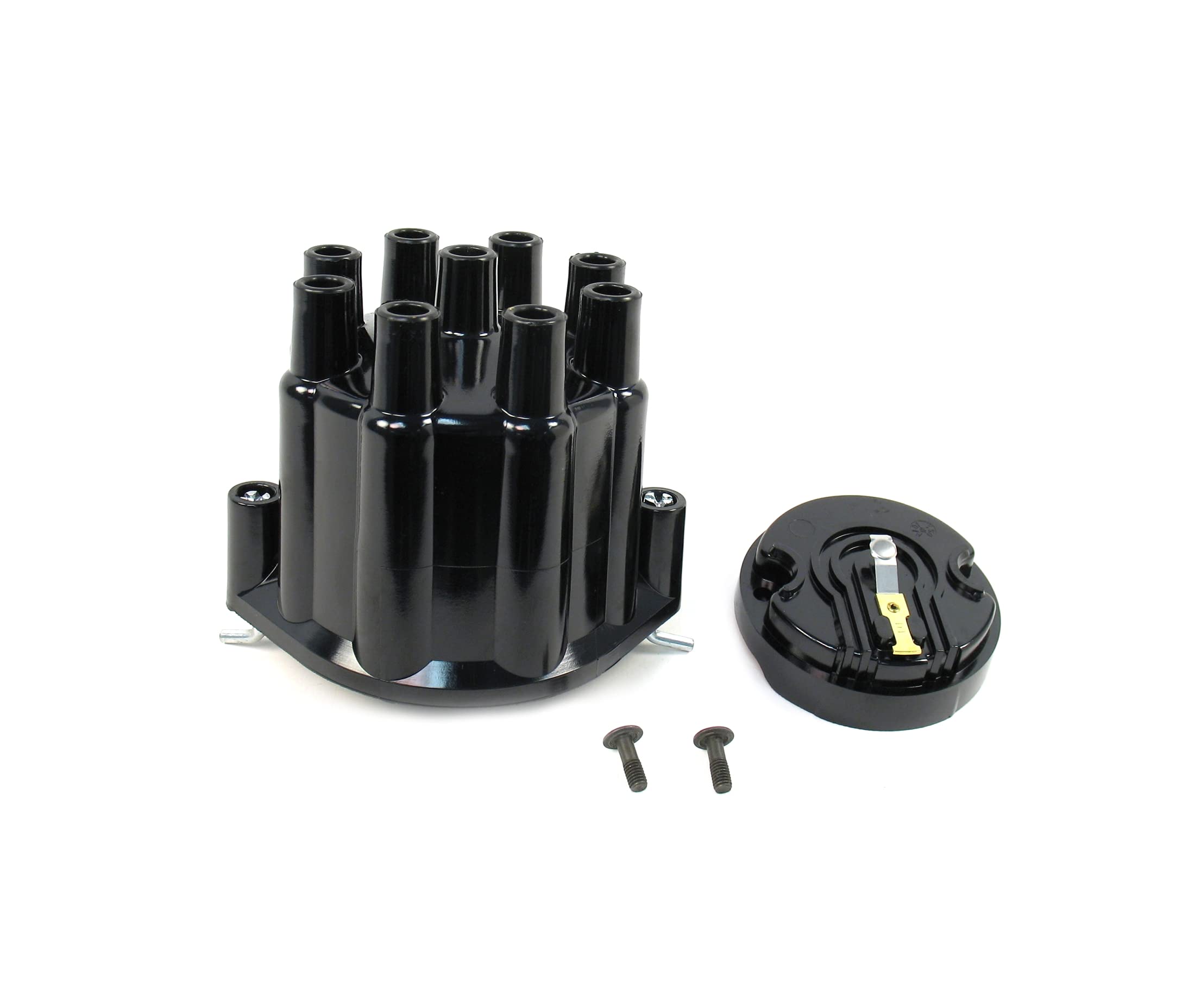 Flame-Thrower PerTronix D600700 Billet Electronic Ignition Distributor Cap and Rotor Kit, 8 Cylinder Engine, Black