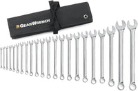 22 Pc. GEARWRENCH 12 Pt. Combination Wrench Set, Long Pattern, Metric - 81916