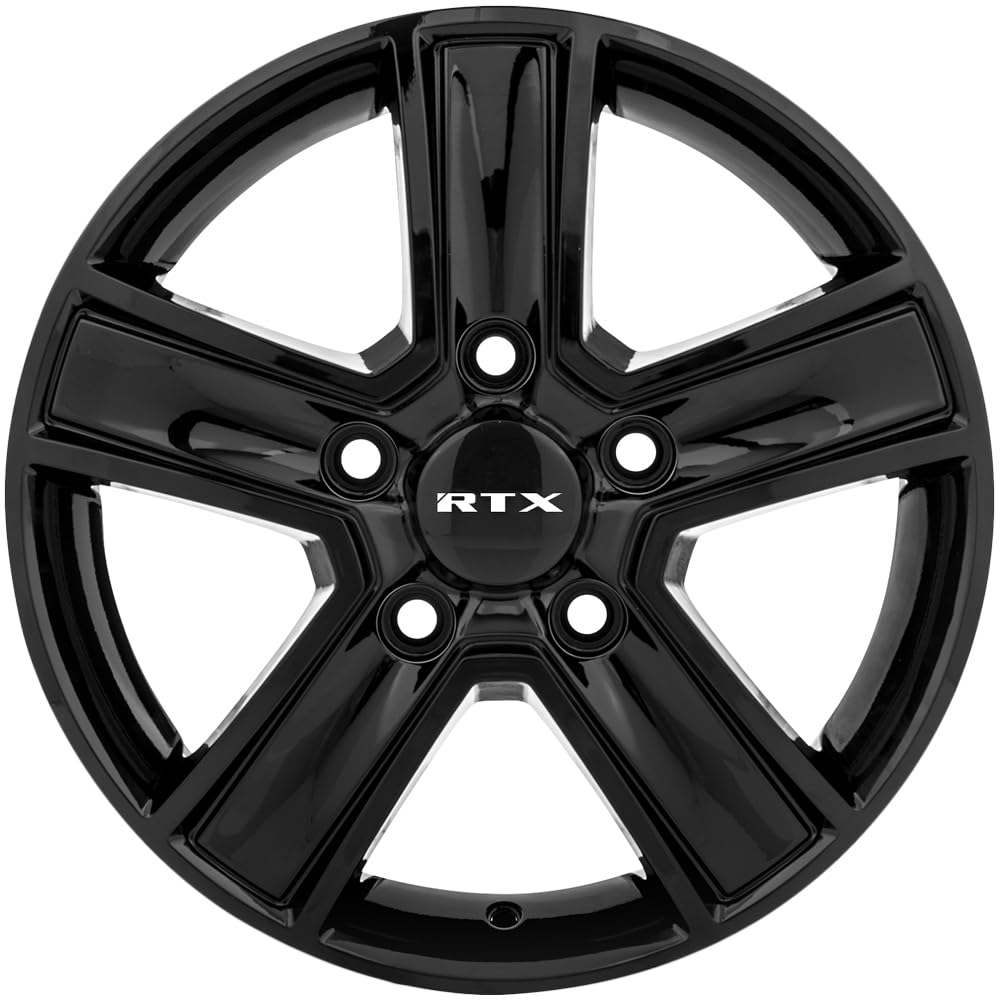 Custom RTX Wheel - 16x6.5, 60 Offset, 5x130 Bolt Pattern, 78.1mm Hub - Gloss Black Rim