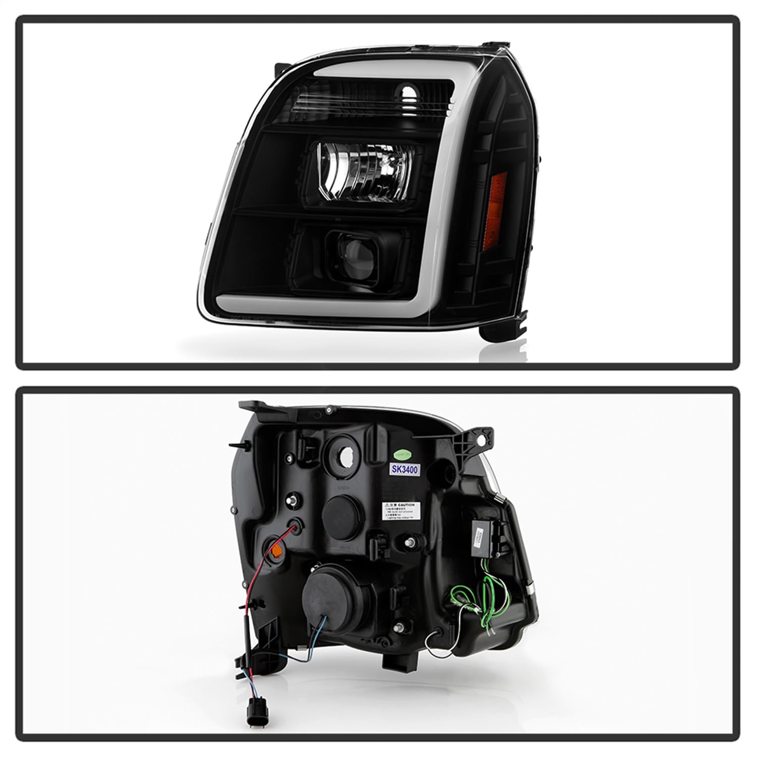 Projector Headlight Spyder - (PRO-YD-GY07V2SI-BK)