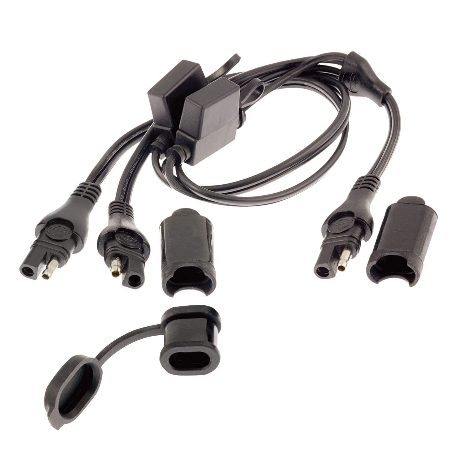 TECMATE Optimate O-05 Cable, Y-Splitter, SAE in to 2 x Fused SAE Out