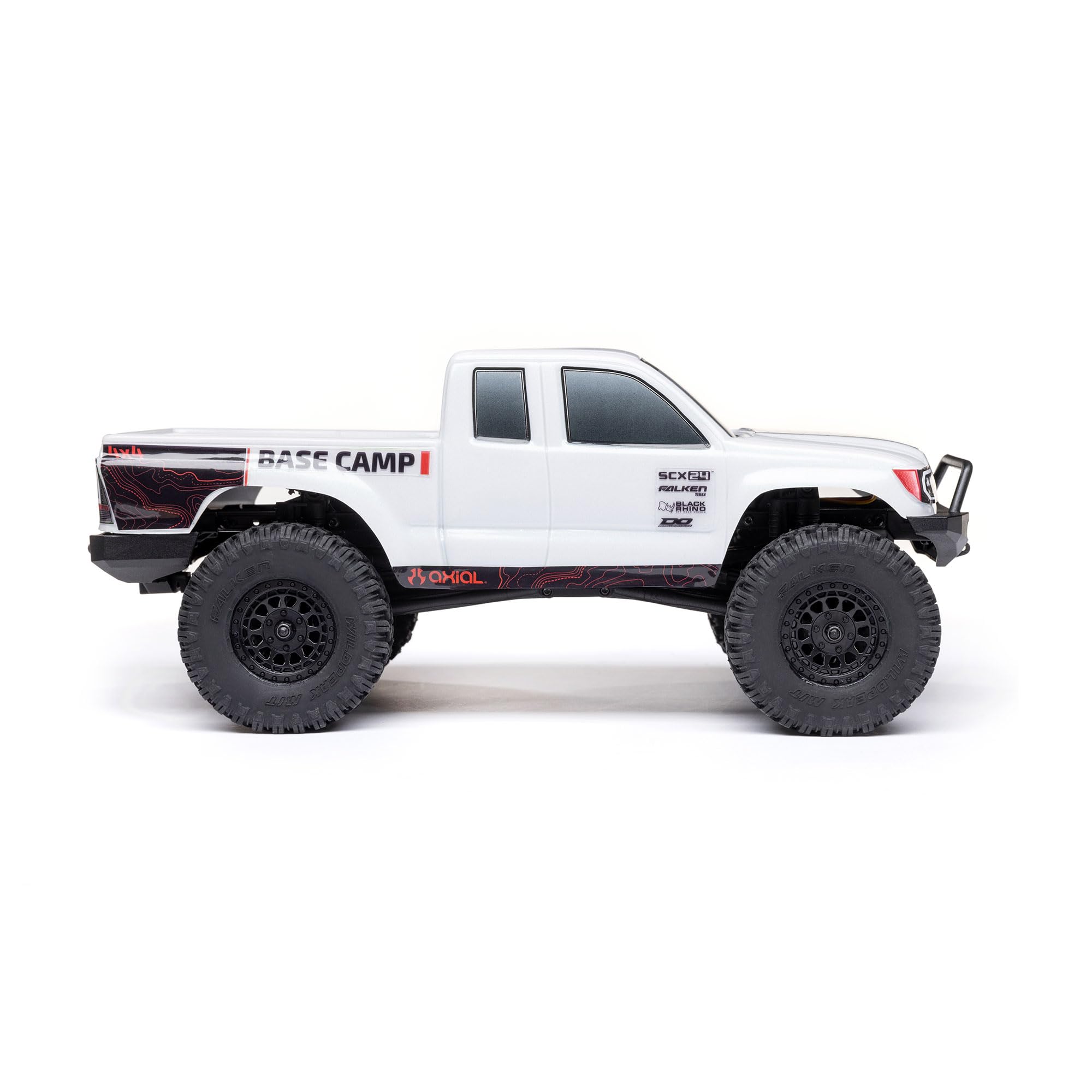 Axial 1/24 RC Truck SCX24 Base Camp 4x4 Rock Crawler Brushed RTR(Everything Needed to Run is Included) - White, AXI-1219T1