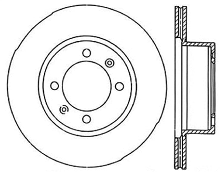 StopTech 127.38004L Front Left Stoptech Sport Drilled/Slotted Brake Rotor