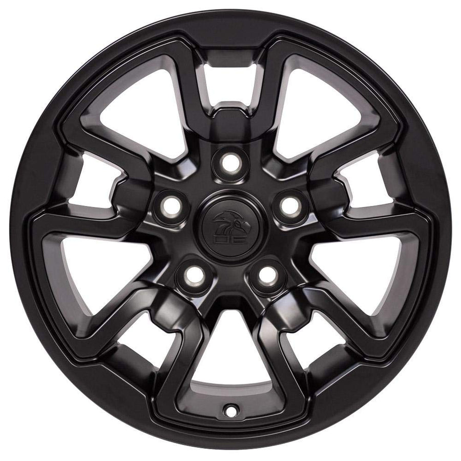 Satin Black OE Wheels LLC DG55-17080-5550-18B1 Wheel with Painted (17 x 8. inches /5 x 139 mm, 18 mm Offset)