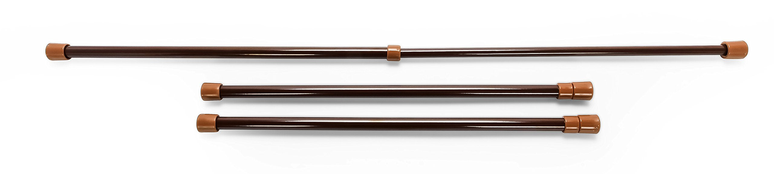 Brown Camco Refrigerator Bar - 16" to 28" - 3 Pack (44056)