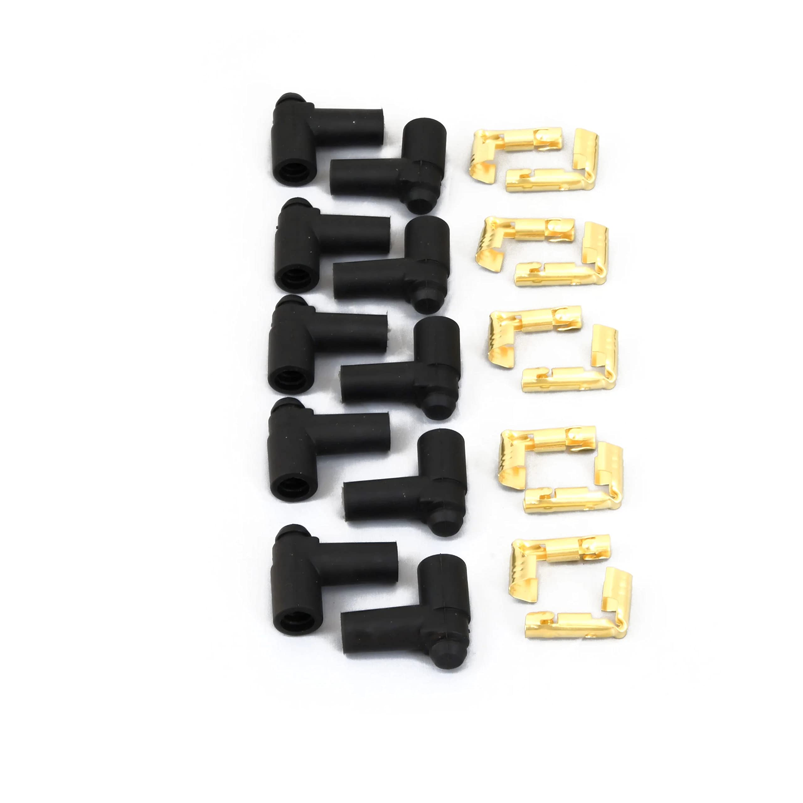 Flame-Thrower PerTronix 828280HT 8MM Black Spark Plug Wires Universal Fit 8 Cylinder with Black Ceramic Boot