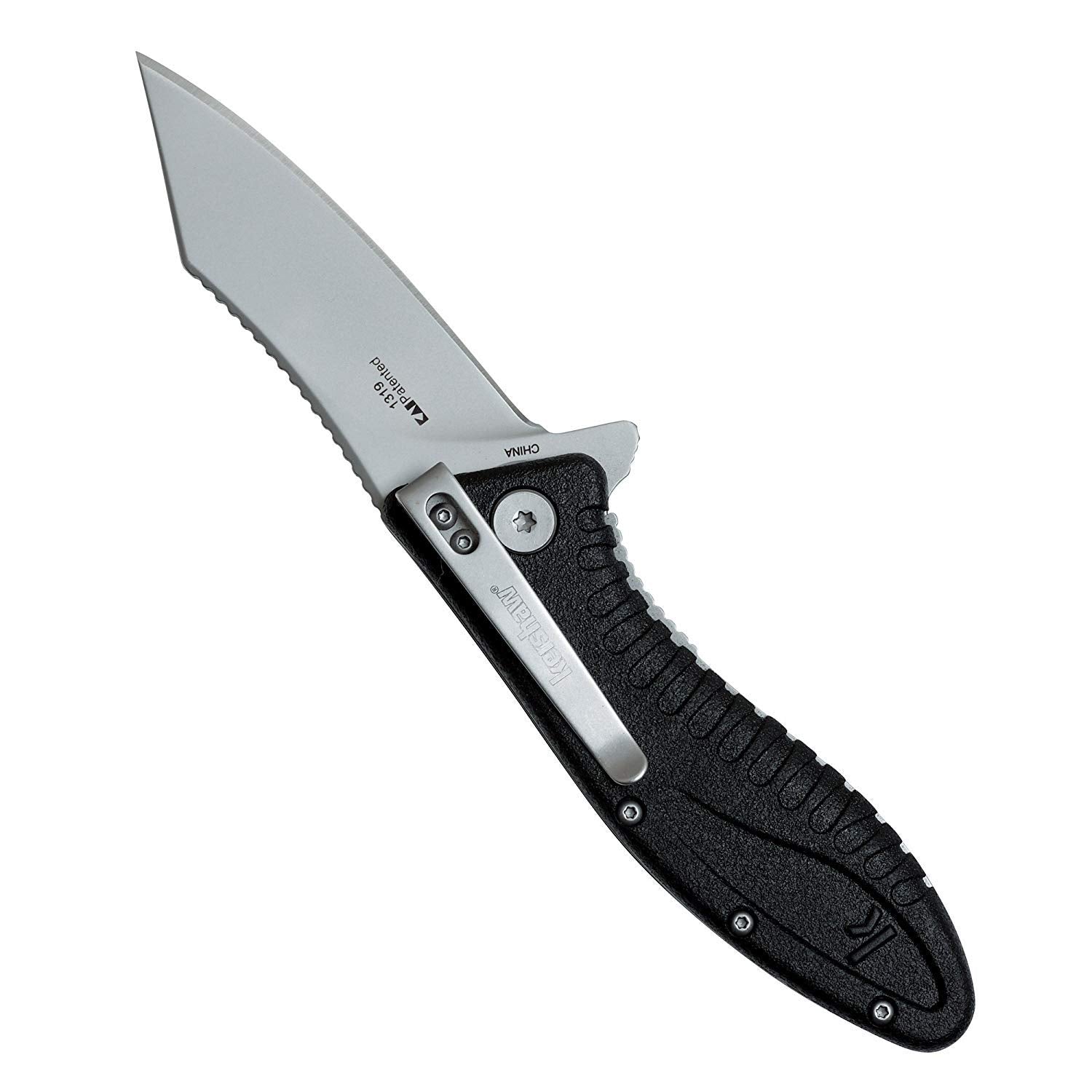 Grinder Kershaw Assisted Opening Flipper Knife (3.25" Bead Blast) 1319