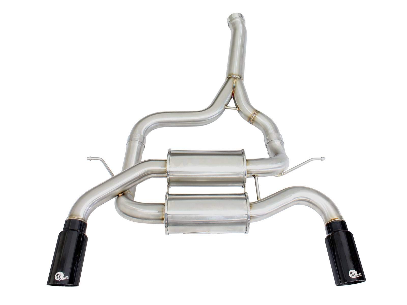 MACH Force-Xp aFe Power 2.5" 304 Stainless Steel Axle-Back Exhaust System with Black Tips