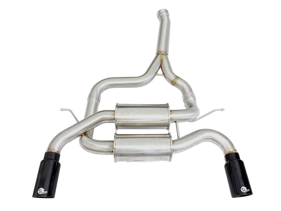 MACH Force-Xp aFe Power 2.5" 304 Stainless Steel Axle-Back Exhaust System with Black Tips