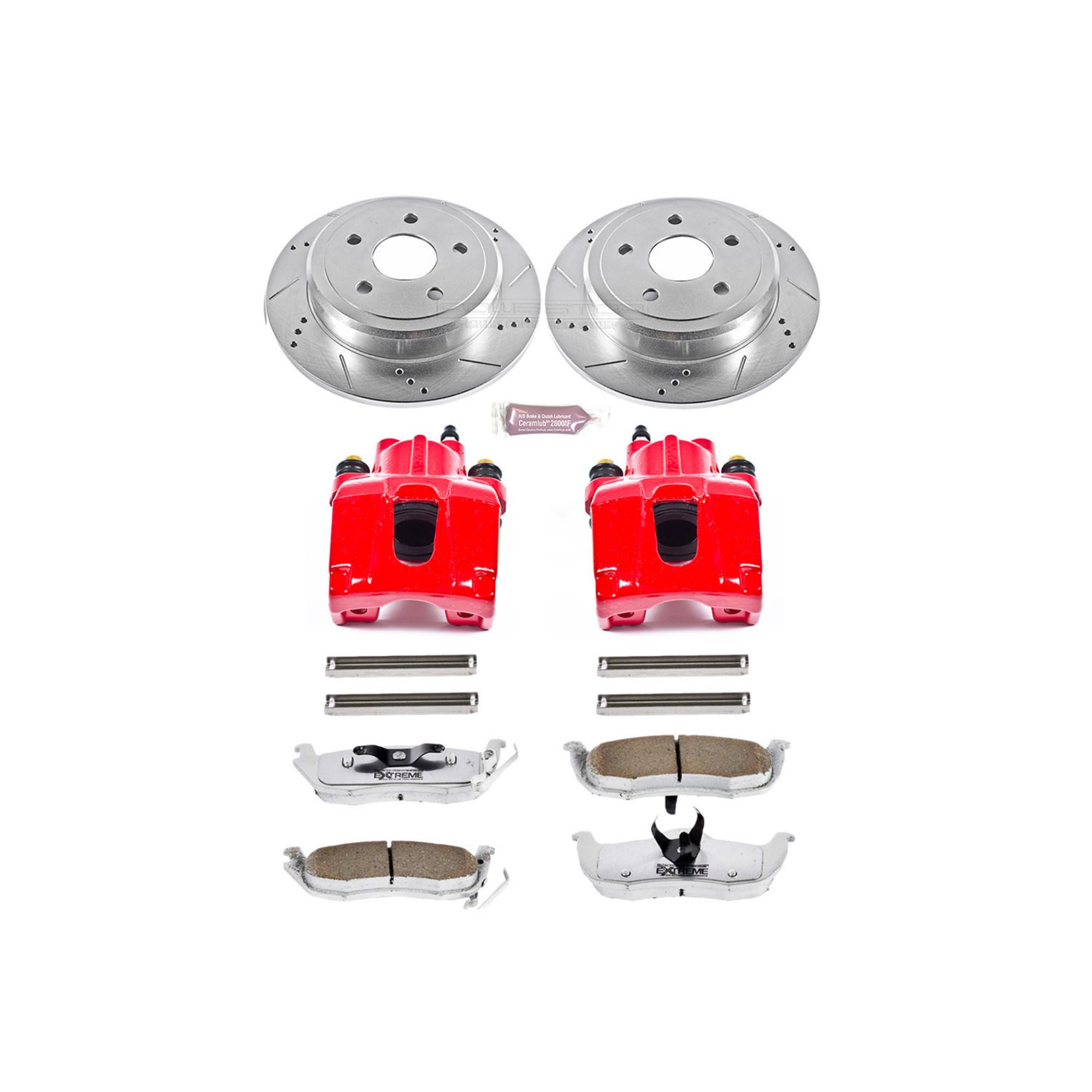 Power Stop Rear KC2221-26 Z26 Street Warrior Brake Kit For Jeep Commander 2006-2010, Jeep Grand Cherokee 2005-2010 [Model Specific]