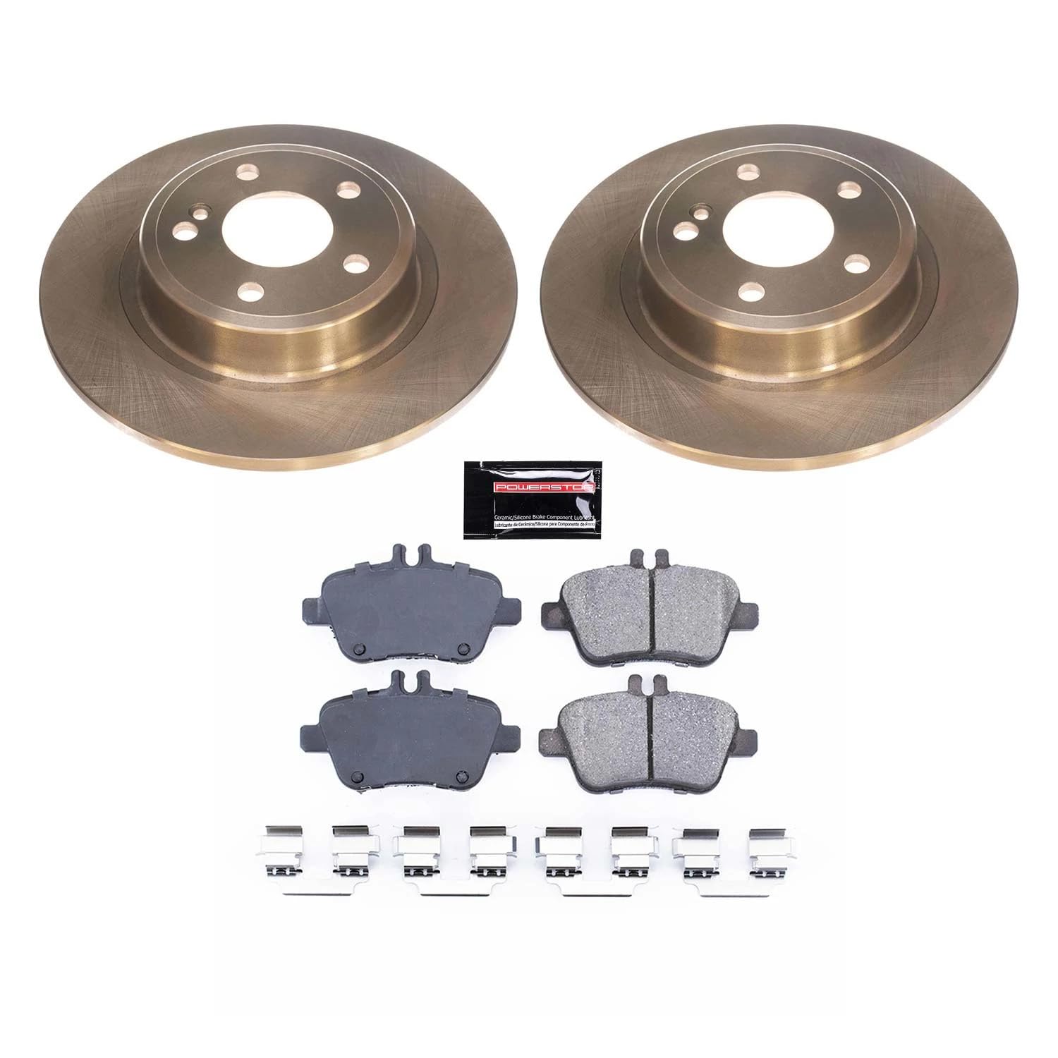 Power Stop KOE7377 Rear Brake Kit-OE Brake Rotors & Ceramic Brake Pads For INFINITI QX30, Mercedes B Electric Drive, Mercedes B250e, Mercedes CLA250, Mercedes GLA250 [Model Specific]