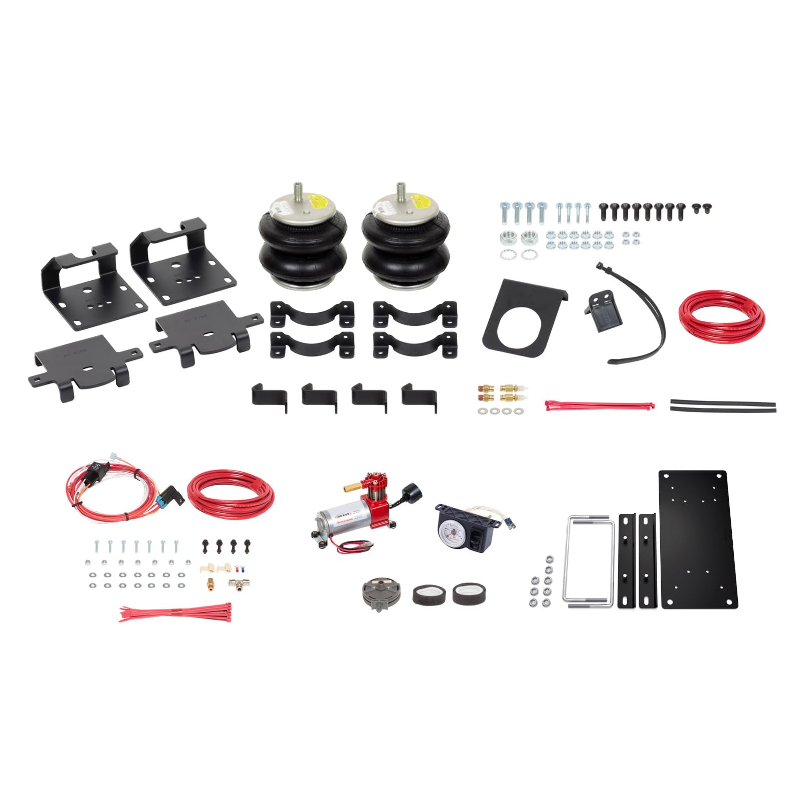 Airide Firestone 2873 All-In-One Analog Rear Air Spring Kit fits 2011-2026 Silverado & Sierra 2500HD 3500HD | Up to 5,000 lbs Load Capacity | 5-100 PSI | Easy Installation