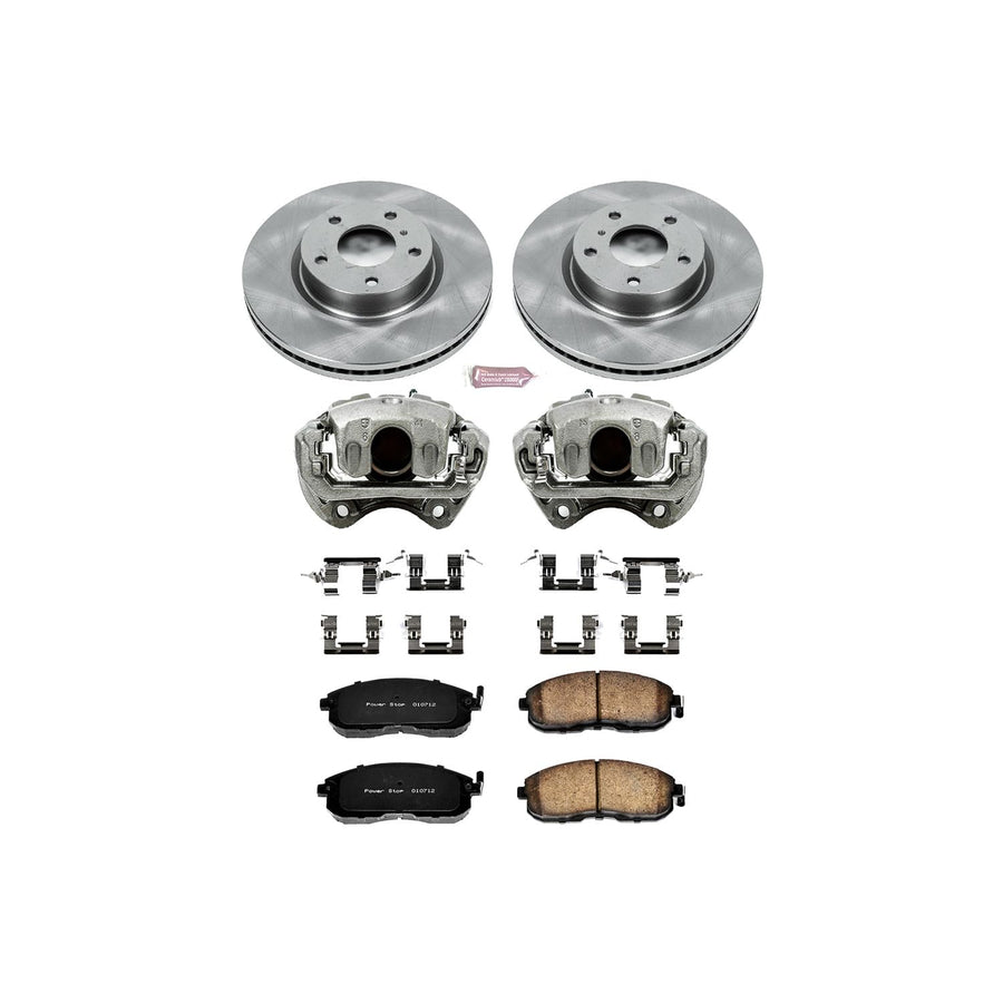 Power Stop KCOE3140 1-Click Autospecialty OE Replacement Brake Kit with Calipers For INFINITI G35 2003-2005, Nissan 350Z 2003-2005 [Model Specific]