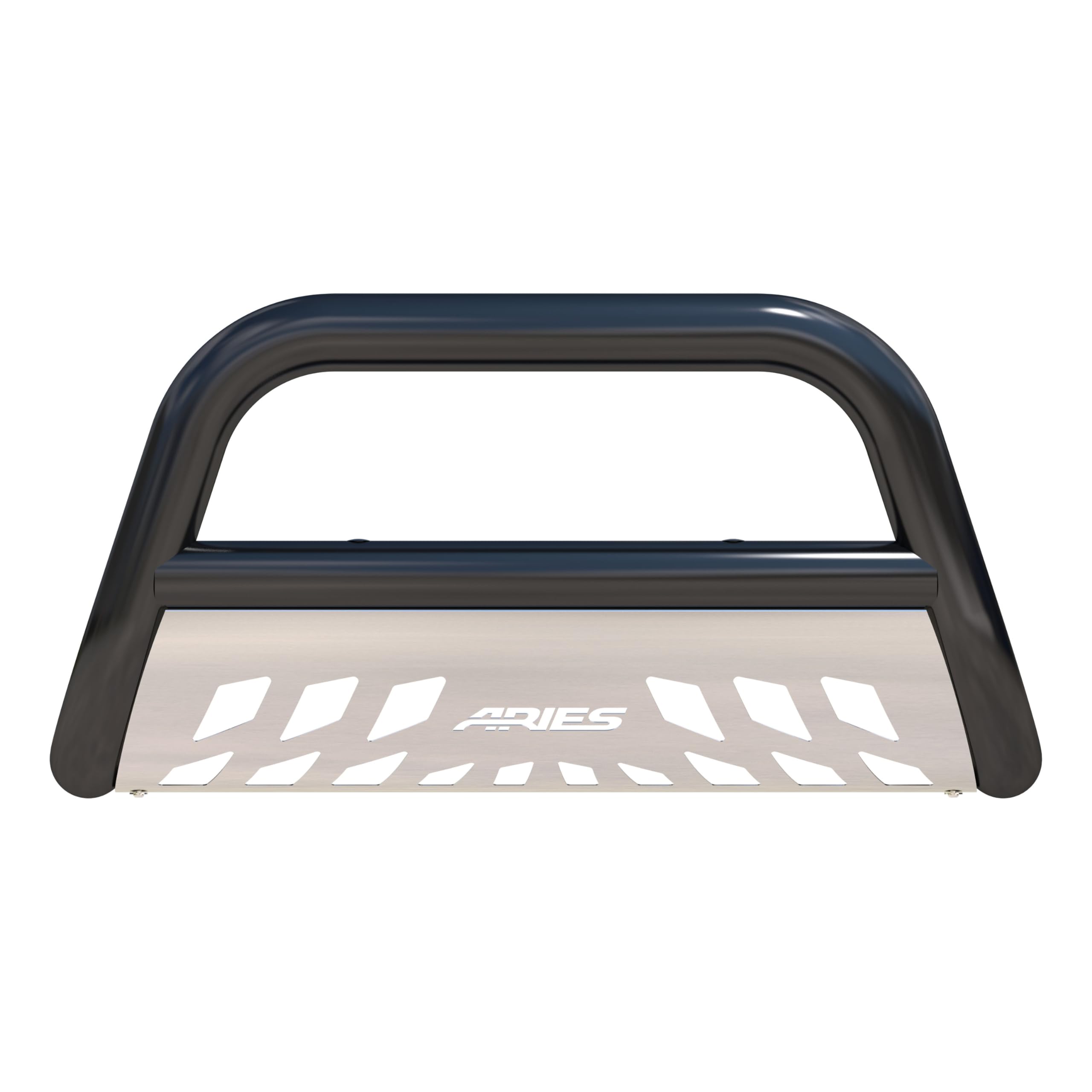 3-Inch Black Steel Bull Bar ARIES B35-2002, No-Drill, Select Toyota Tacoma