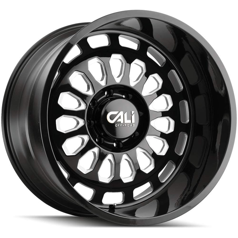 9113-24481BM CALI OFF-ROAD Paradox 9113 Gloss Black/Milled Spokes 24X14 8-165.1 -76mm 125.2mm