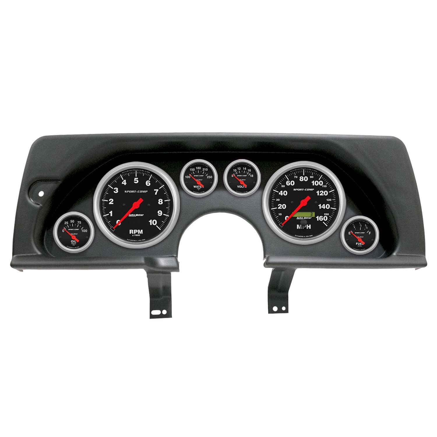 AutoMeter Dash Kit Direct Fit, (5" X2, 2 1/16" X4), Chevy Camaro 90-92, Sport-Comp (2926-11)
