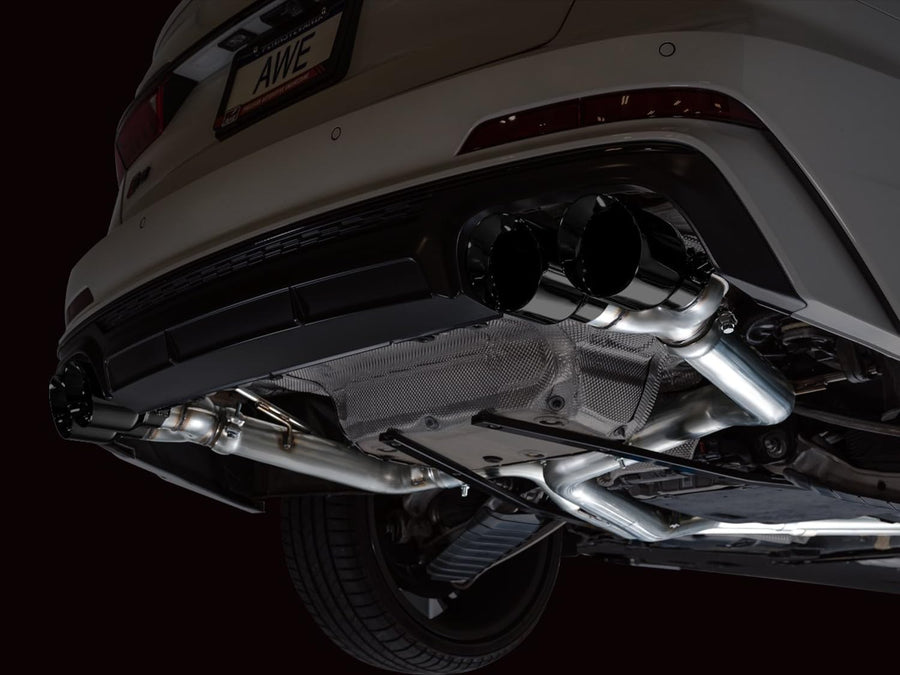 19-23 Audi C8 Track Edition S6/S7 2.9T V6 AWD Exhaust - Diamond Black Tips