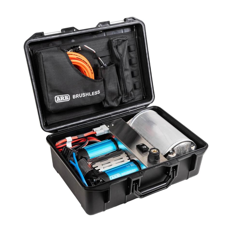 ARB 12V Brushless Portable Air Compressor CKBLTP12 Premium Twin Motor On Board boasts 1.5X in Output