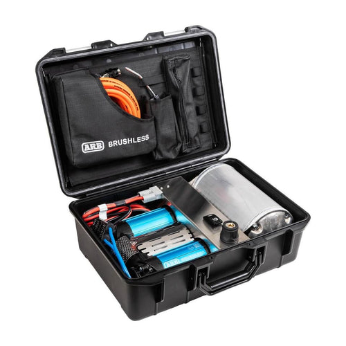 ARB 12V Brushless Portable Air Compressor CKBLTP12 Premium Twin Motor On Board boasts 1.5X in Output