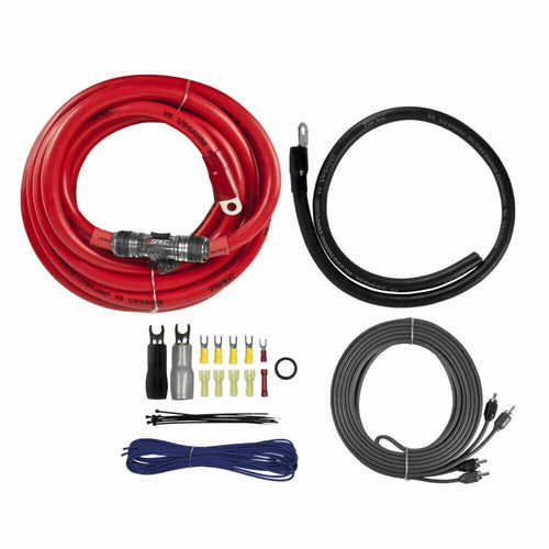 1/0 AWG T-Spec v8 Amp Kit - 3800 W with RCA Cable