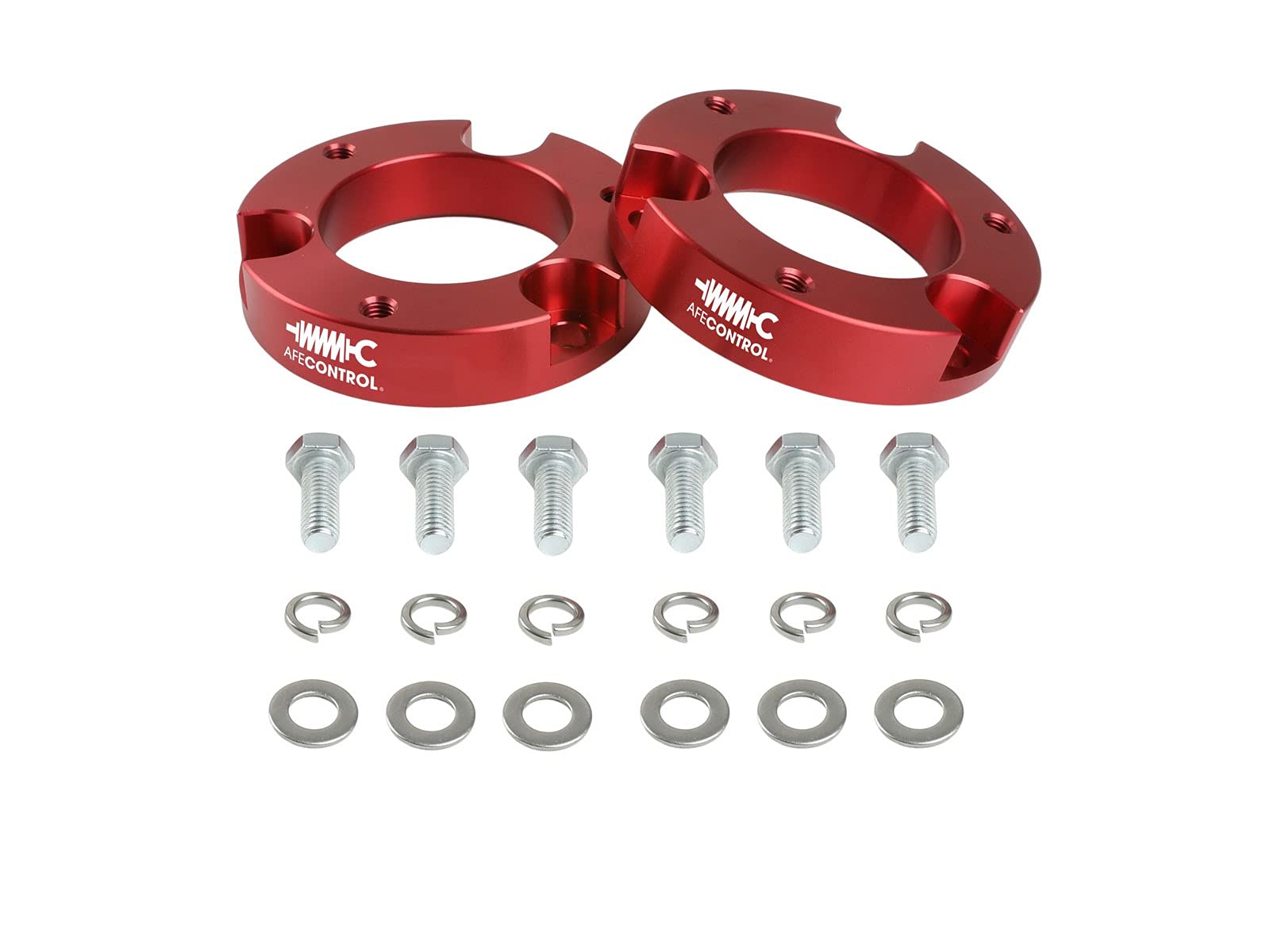 aFe CONTROL 416-72T001-R aFe POWER Leveling Kit, 2", Red Anodized, for 2005-2021 Toyota 4Runner/FJ Cruiser/Tacoma