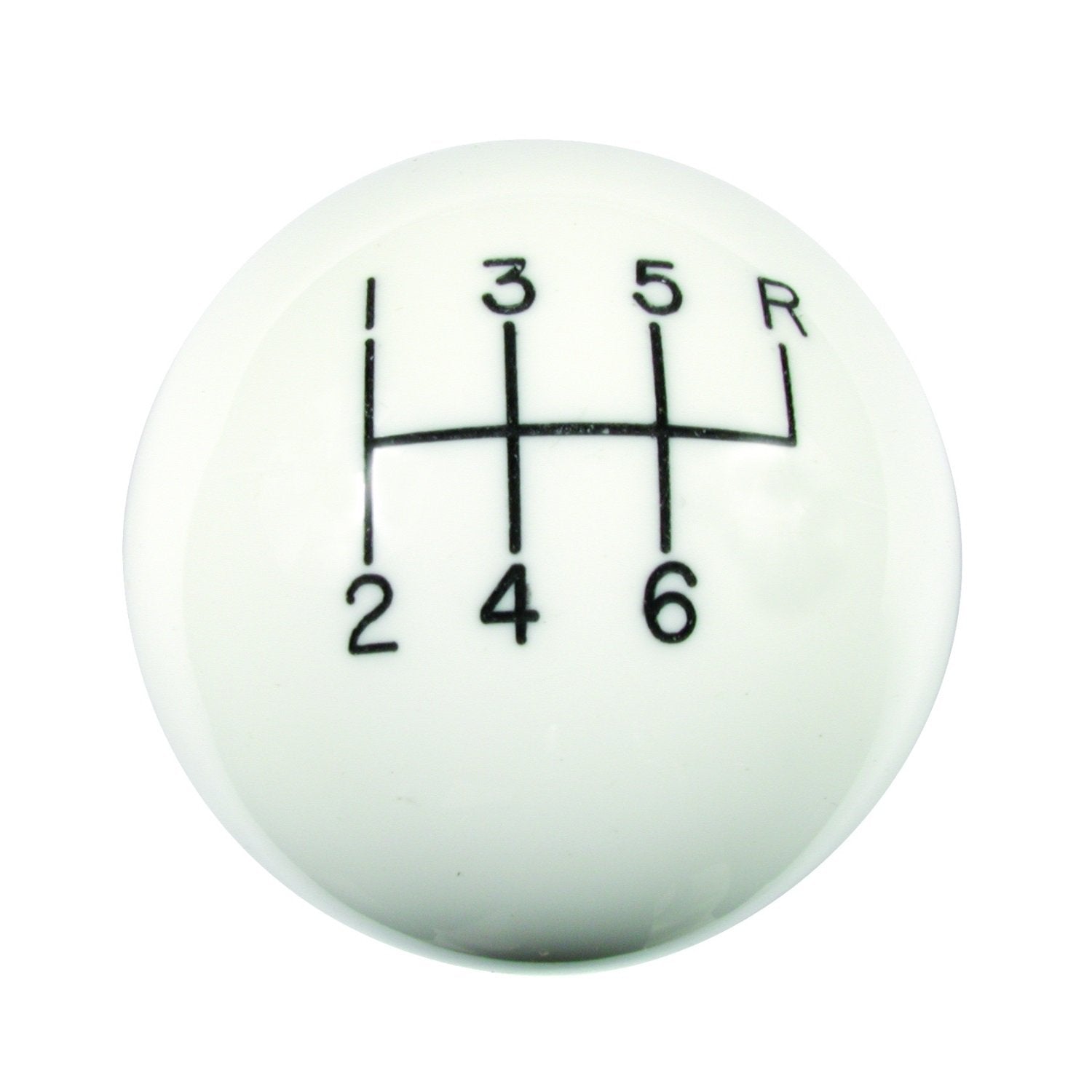 6-Speed Hurst Classic White Shifter Knob