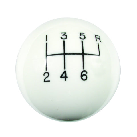 6-Speed Hurst Classic White Shifter Knob