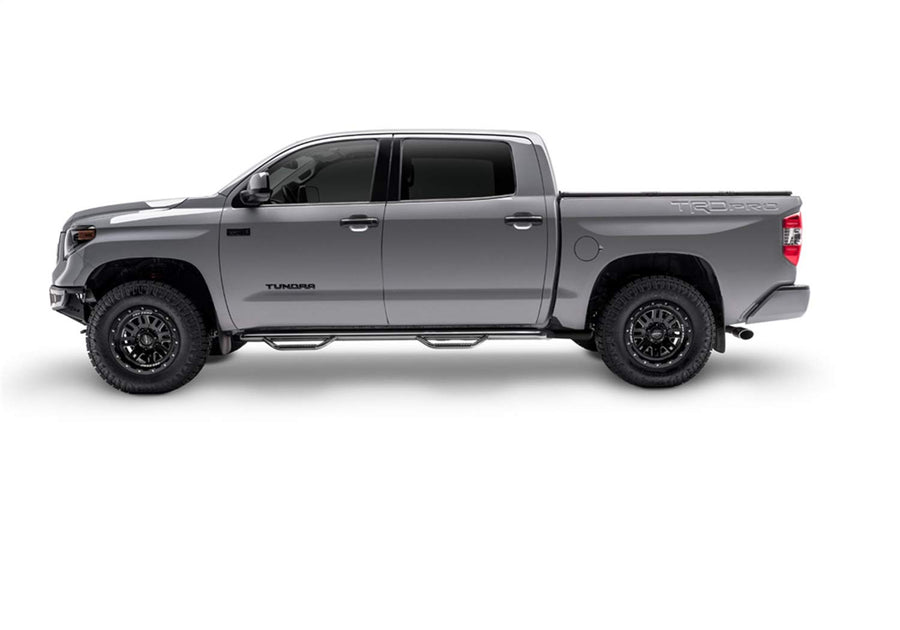 N-Fab Wheel-to-Wheel Nerf Steps | Gloss Black, T0277CC | Fits 2001-2004 Toyota Tacoma Double Cab 5' Short Bed, SRW Gas