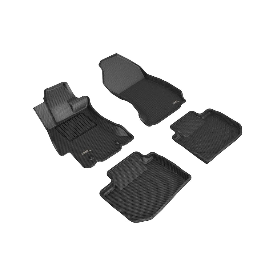 3D MAXpider Kagu Custom Fit Floor Mat (Black) Compatible with Subaru Impreza 2012-2016 / Xv Crosstrek 2013-2015 / Crosstrek 2016-2017 - R1 R2